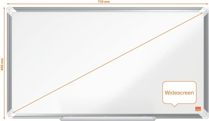 Actual product image Nobo Whiteboard Premium Plus 32, White (73 x 42 x 2 cm)