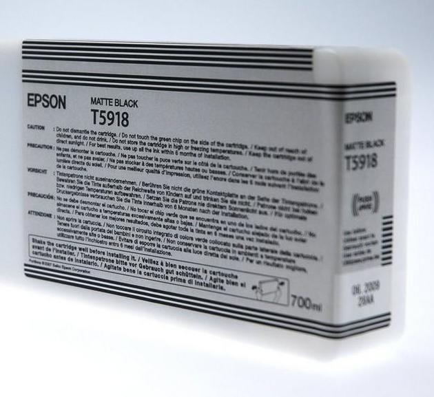 Immagine prodotto Epson T5918 Cartuccia d'inchiostro nero opaco capacità standard 700ml confezione da 1 pezzo (MBK)