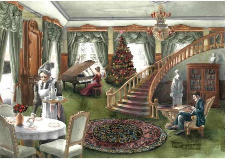 Image du produit Pappnoptikum 1037 - Famille Steampleton - Histoire de Noël (Carte pliable)