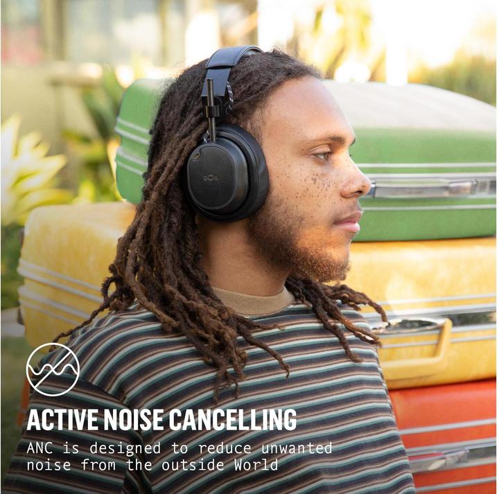 Produktbild House of Marley On Ear-Bluetooth-Kopfhörer Exodus mit Active Noise Control (ANC, 30 h, Kabelgebunden, Kabellos)