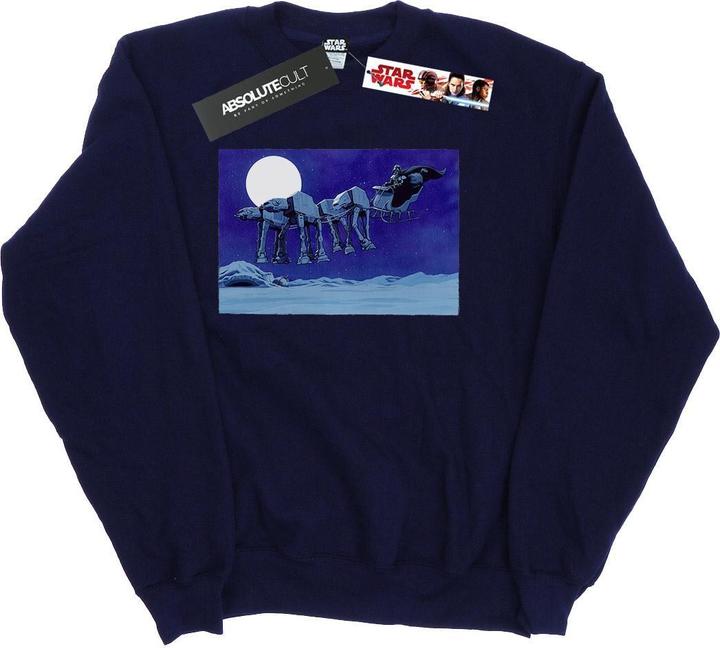 Actual product image Star Wars Mens Christmas AT-AT Sleigh Sweatshirt (M)