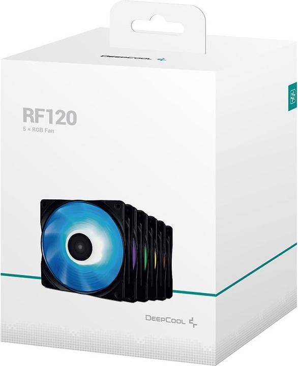 Produktbild Deepcool RF 120M Computergehäuse Ventilator 12 cm Schwarz 5 Stück(e) (120 mm, 5 x)