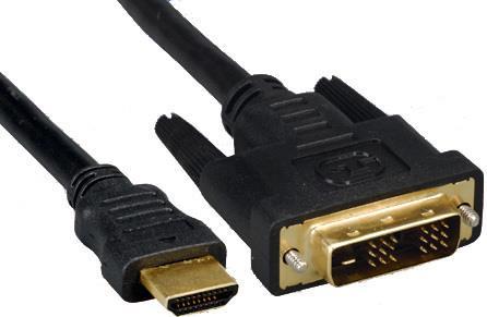 Produktbild MicroConnect HDMI DVI-D (1,5m). Kabellänge: 1,5 m, Anschluss 1: HDMI, Anschluss 2: DVI-D (1.50 m, HDMI)