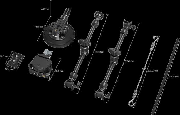 Actual product image SmallRig Suction Cup Camera Support Kit SC-15K for Vehicle Shooting 3565B