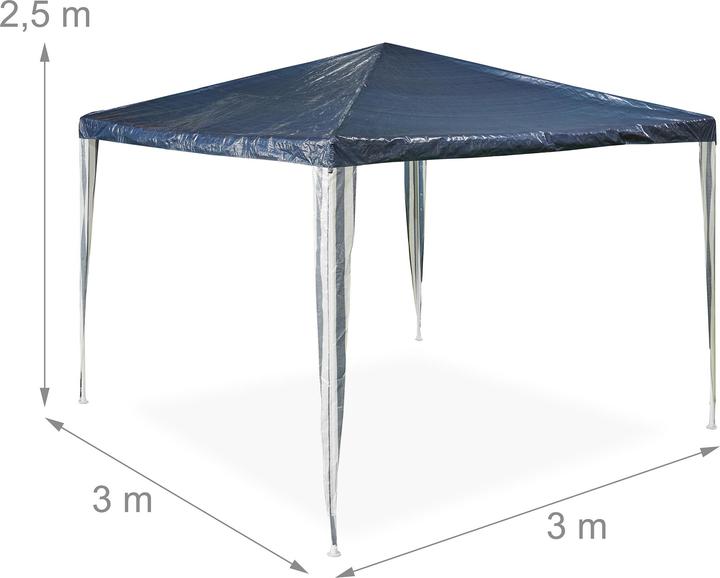 Actual product image Relaxdays Pavilion (300 cm, 300 cm)
