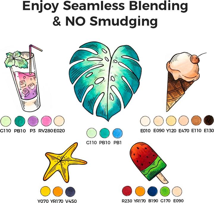 Actual product image Ohuhu Honolulu art marker (Multicoloured, 6 x)