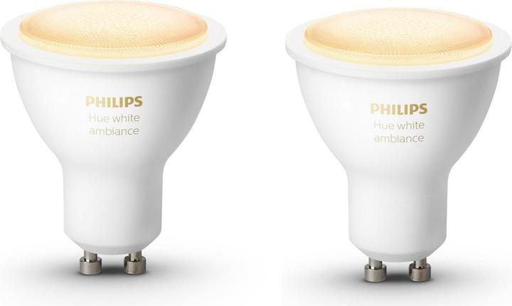 Immagine prodotto Philips Hue Tonalità Bianco Ambiente BT (GU10, 5 W, 350 lm, 2 x, G)