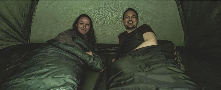 Actual product image Easy Camp Kuppelzelt Lomsdal 4 (olivgr?n, mit Tunnel-Anbau, Modell 2025) (Dome tent, 6.40 kg, 4 persons)