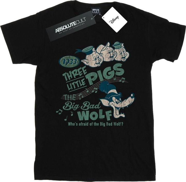 Immagine prodotto Disney Three Little Pigs Who's Afraid Of The Big Bad Wolf Maglietta Uomo (3XL)