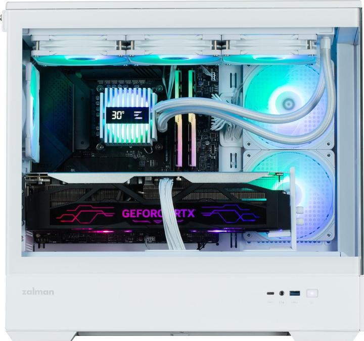 Produktbild Zalman GHE P30 V2 micro-ATX Geh??use Tempered Glass Panoramic View - Wei?? (mATX)