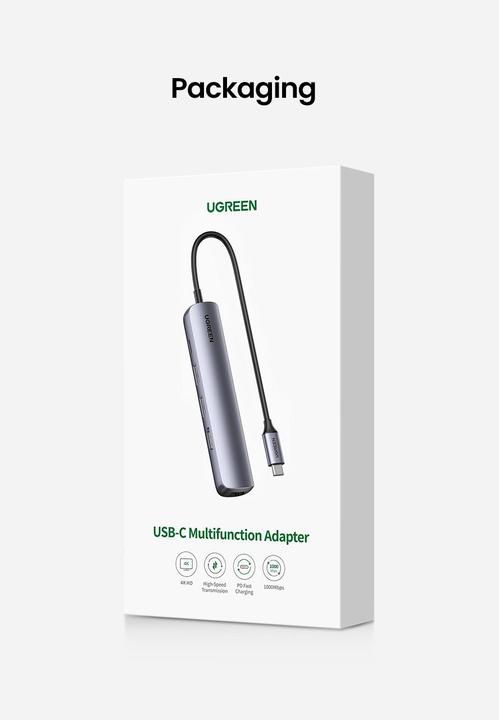 Produktbild Ugreen USB-C zu 2x USB-A (USB-C, 5 Ports)