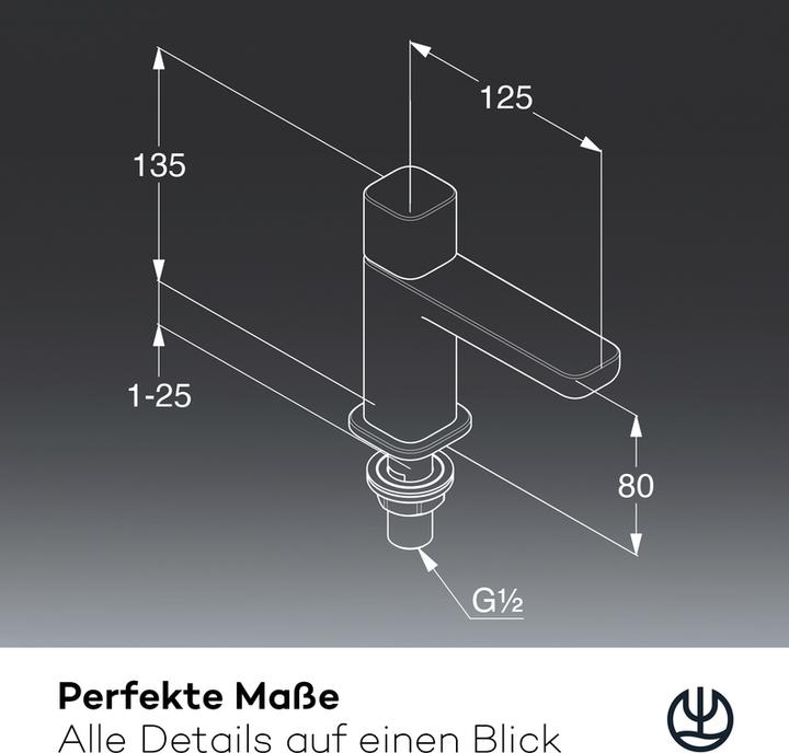 Produktbild Kludi X3 Standventil - Kaltwasserarmatur