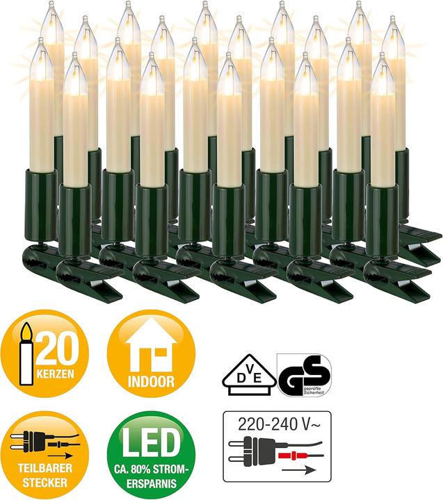 Actual product image Hellum Christmas tree lighting (16.30 m)