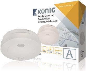 Produktbild König Batteriebetriebener Rauchmelder
