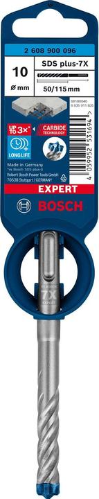 Produktbild Bosch Professional Zubehör EXPERT SDS plus-7X Hammerbohrer, 10 x 50 x 115 mm (10 mm)