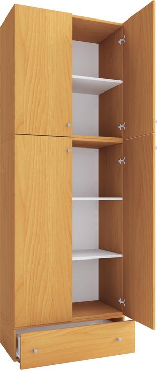 Actual product image VCM Office cabinet filing cabinet Lona 5-drawer hinged doors (70 x 39 x 200 cm)