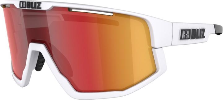 Actual product image Bliz Fusion (matt white, White, Black, Smoke w Red Multi)