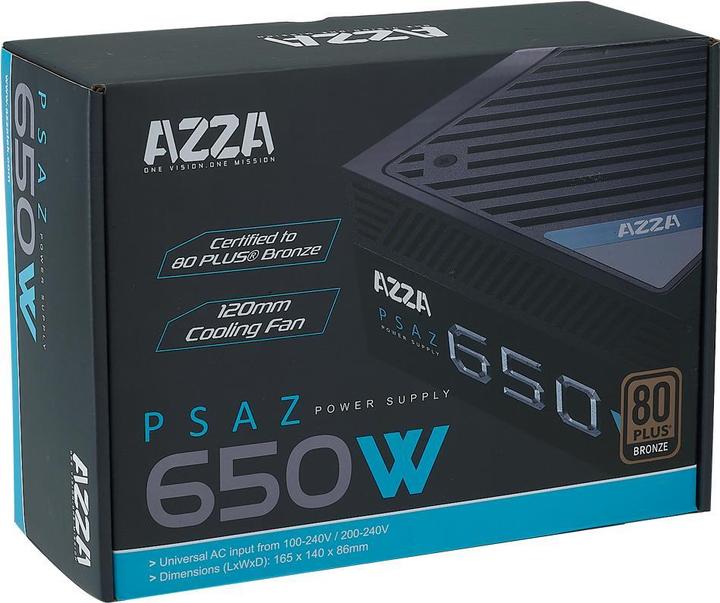 Actual product image Azza Power supply unit PSAZ (650 W)