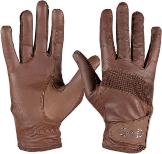 Image du produit Horze Gants d'équitation en cuir et en mesh femme (7)