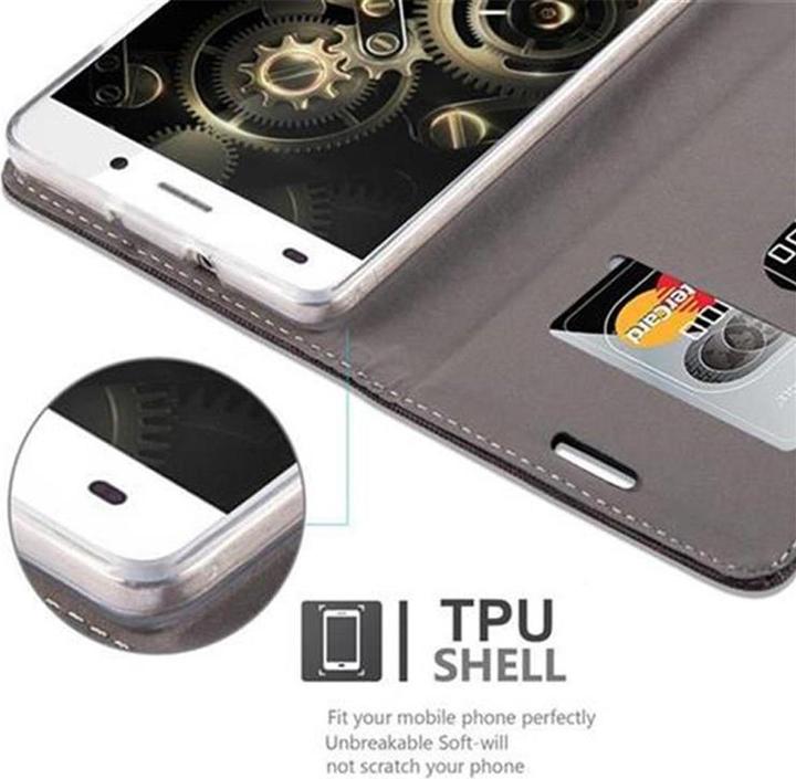 Produktbild Cadorabo Book Jeans Optik Cover (Huawei P8 Lite)