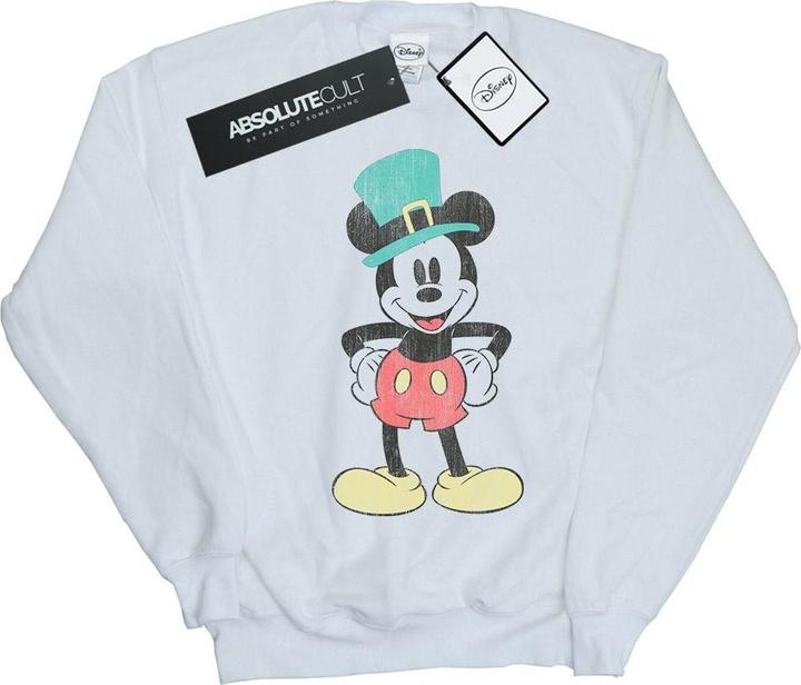 Actual product image Disney Mens Mickey Mouse Leprechaun Hat Sweatshirt (M)