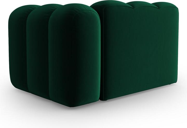 Image du produit Micadoni Chauffeuse Droit Velours, "Lupine", 1 Place, 115x95x70Fabriqué en Europe (2 places, 3 places, 4 places)