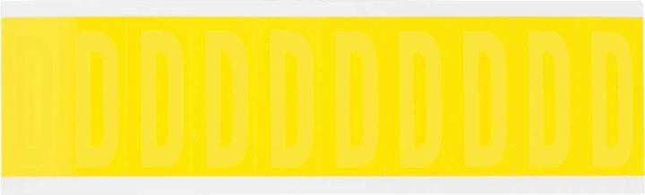 Image du produit Brady 3440-BLANK, B-499, tissu nylon, sans inscription, noir sur jaune, 22 x 57mm, hauteur des caractères