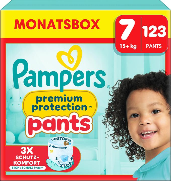 Actual product image Pampers Premium Protection Pants (Size 7, Monthly box, 123 Piece)