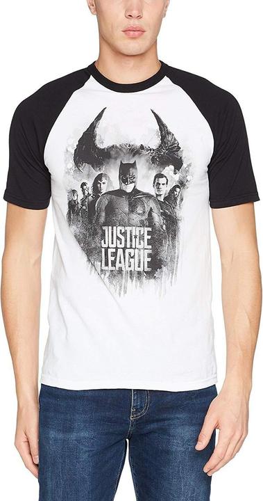 Immagine prodotto Justice League Tshirt Raglan della linea dei personaggi (L)