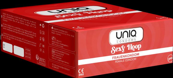 Uniq Sexy Hoop» Kondomslip, 100 latexfreie Frauenkondome mit Ring - keine Unterbrechung des Vorspie (100 Stk.)