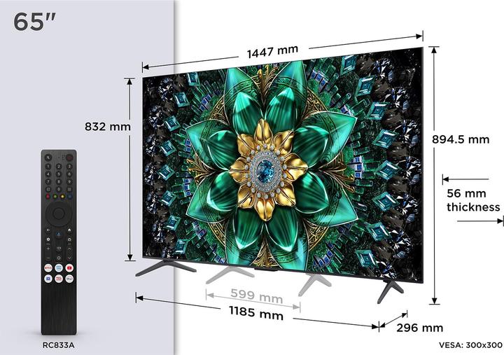 Actual product image TCL 65Q6C (65", Mini-LED, 4K, 2025)