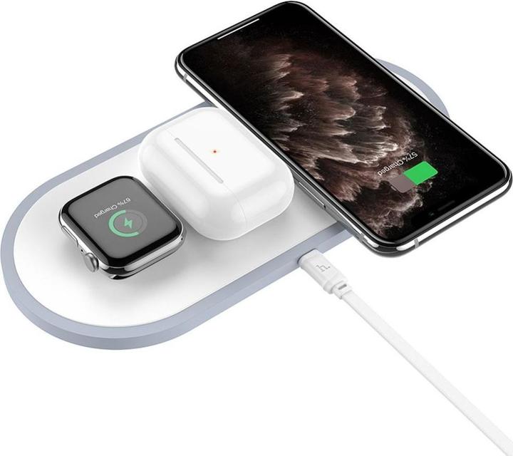 Actual product image Hoco CW24 3 in 1 Wireless Charger (10 W)