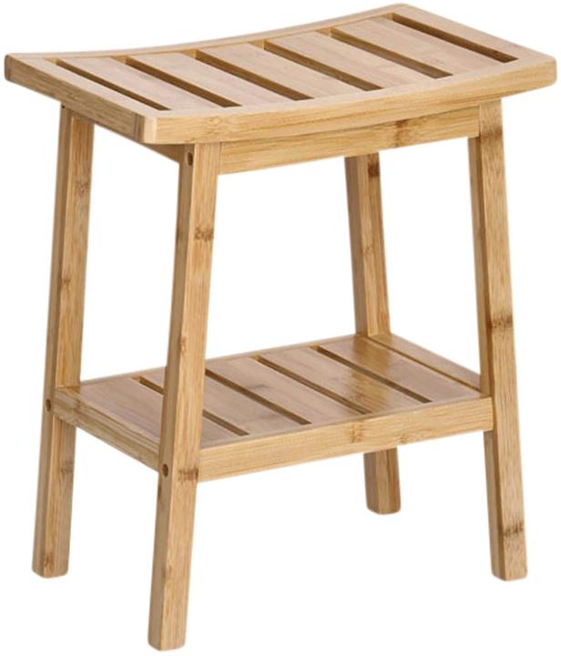 Actual product image Zeller Present Stool w. shelf, bamboo
