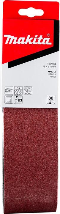 Image du produit Makita Bande abrasive 76x610mm K80 (80)
