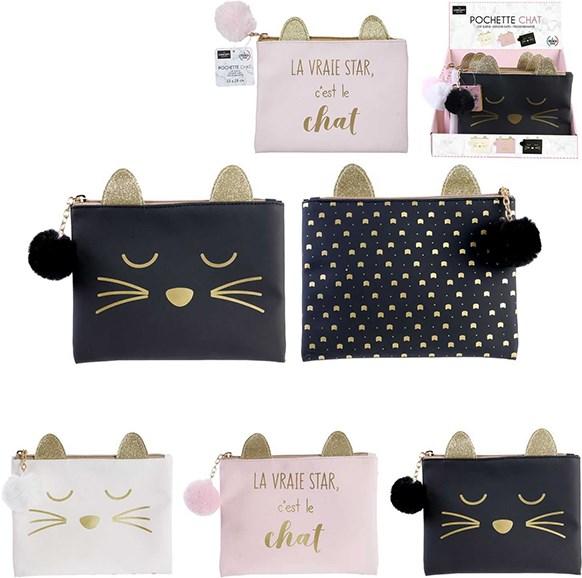 Actual product image Sombo Pochette chat 15x18cm