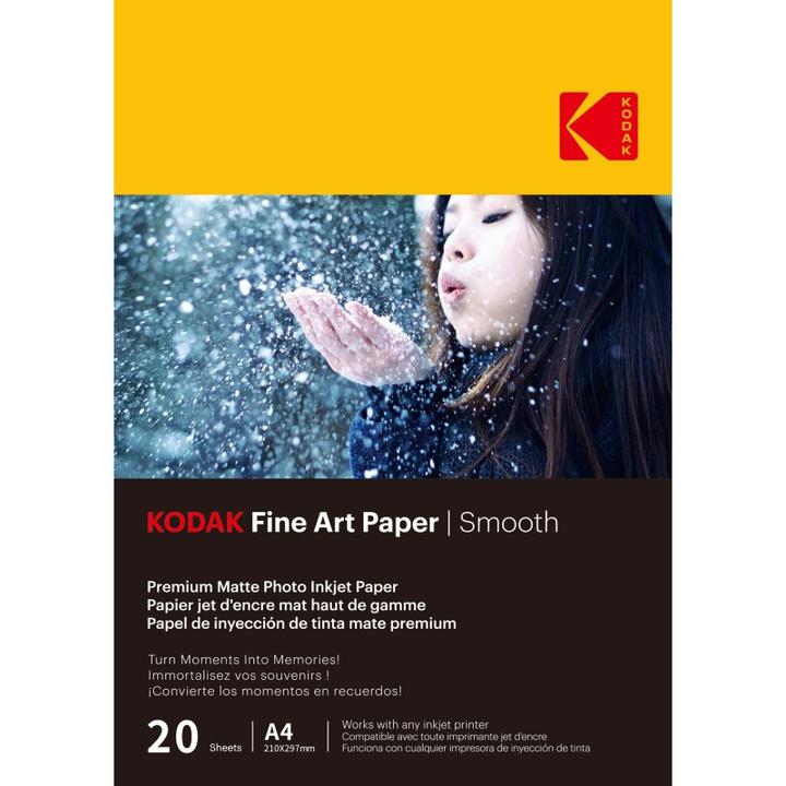 Immagine prodotto Kodak Carta per belle arti 230g patinata opaca liscia A4x20 (230 g/m², 21 x 29,7 cm, 20 x)