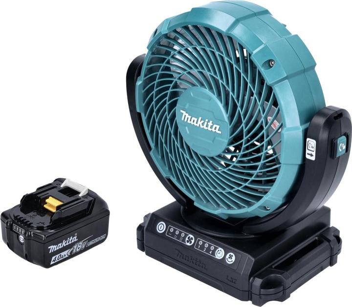 Productafbeelding Makita DCF 102 M1 Batterijventilator Ventilator 18 V 18 cm + 1x batterij 4.0 Ah - zonder lader