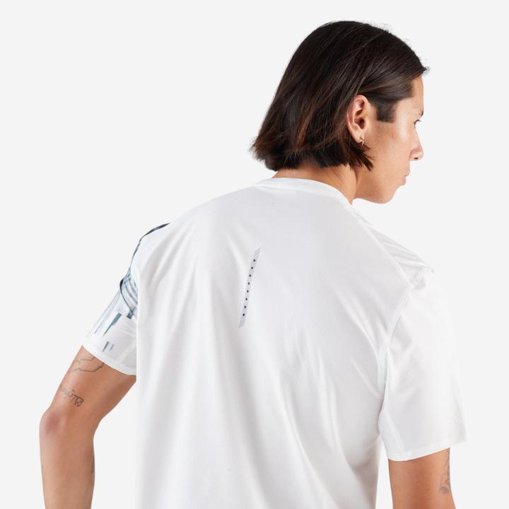 Image du produit Kiprun Laufshirt kurzarm Langstrecke Herren - Run 900 Ultra beige Print (L)