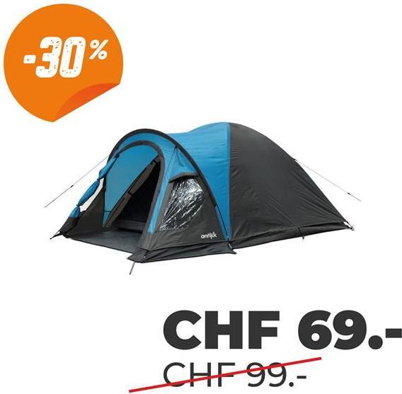 Produktbild Annjuk Kenai 3 (Kuppelzelt, 4.60 kg, 3 Personen)