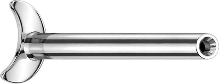 Actual product image Star Piercing Ring silver brushed (without brass, Titanium G23)