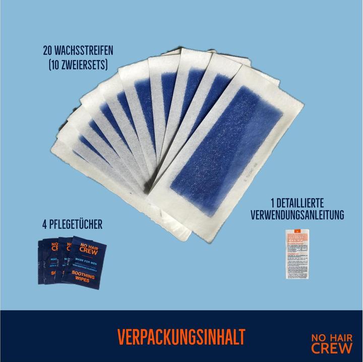 Produktbild No Hair Crew Kaltwachsstreifen (448.80 ml, 20 x, 76 g)