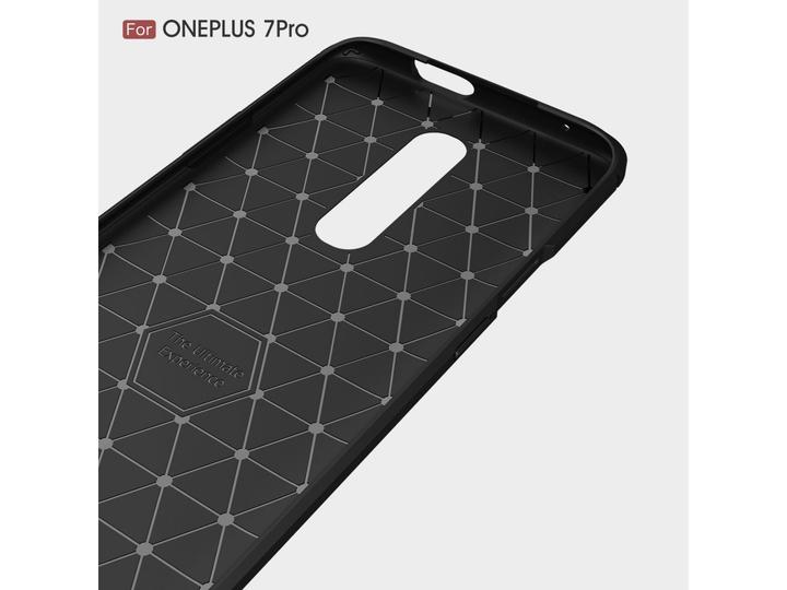 Produktbild Screenguard OnePlus 7 Pro Hülle Carbon Brushed Soft TPU (OnePlus 7 Pro)