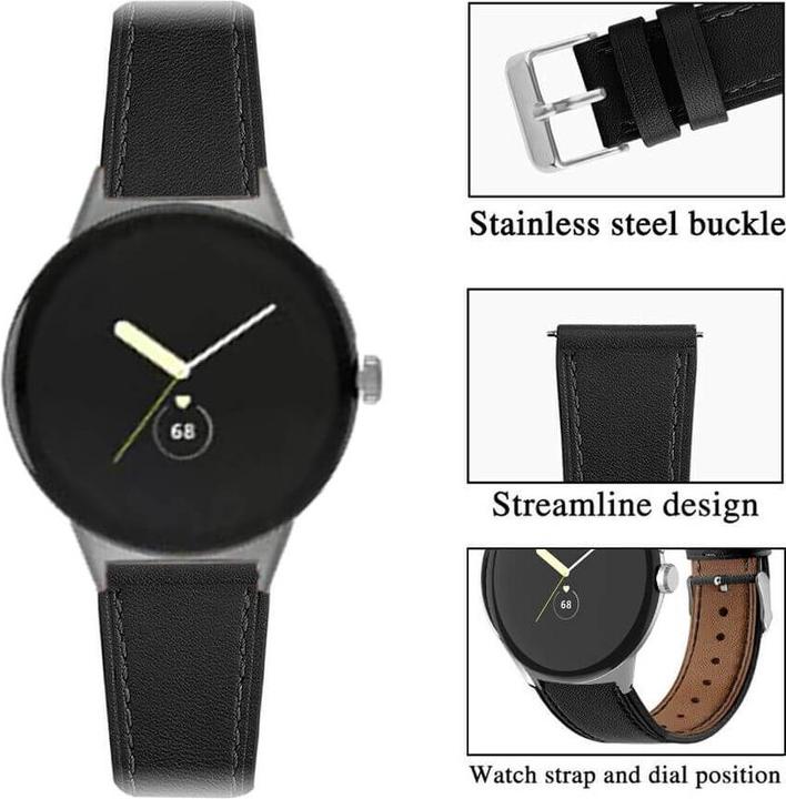 Produktbild Cover-Discount Google Pixel Watch 3 - 45mm - Ersatzband Armband Leder (Leder)