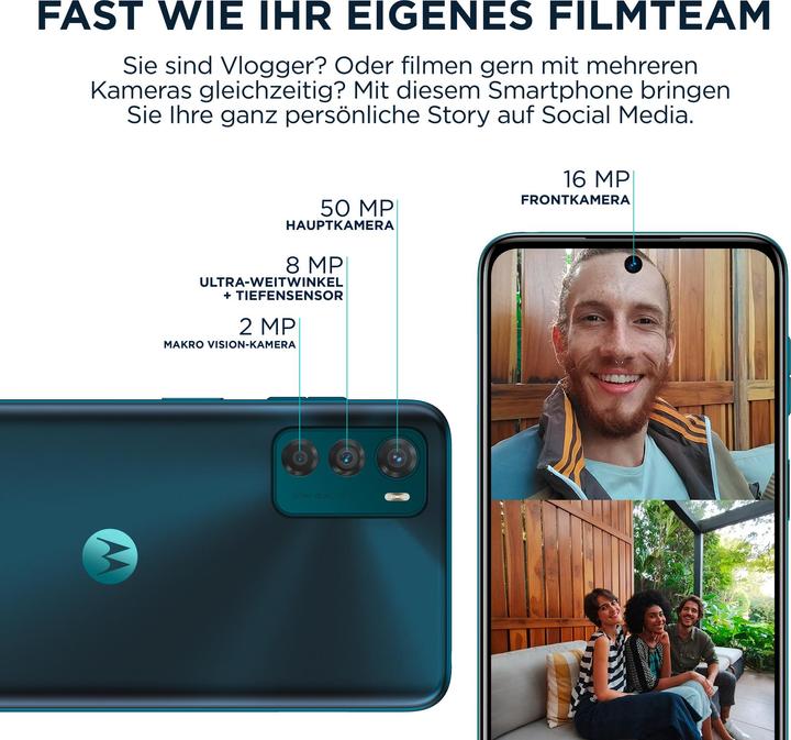 Produktbild Motorola Moto G42 (64 GB, Atlantic Green, 6.40", Dual SIM, 50 Mpx, 4G)