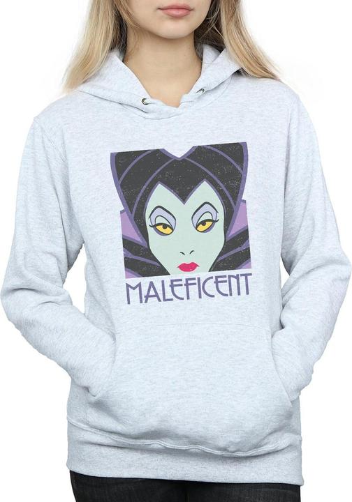 Immagine prodotto Disney Maleficent Cropped Head Felpa con Cappuccio Donna (M)