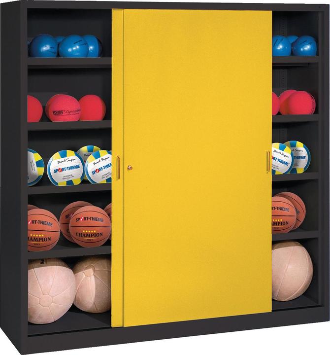 Produktbild C+P Ballschrank (HxBxT: 195x160x50 cm, mit Vollblech-Schiebetüren, Typ 4)