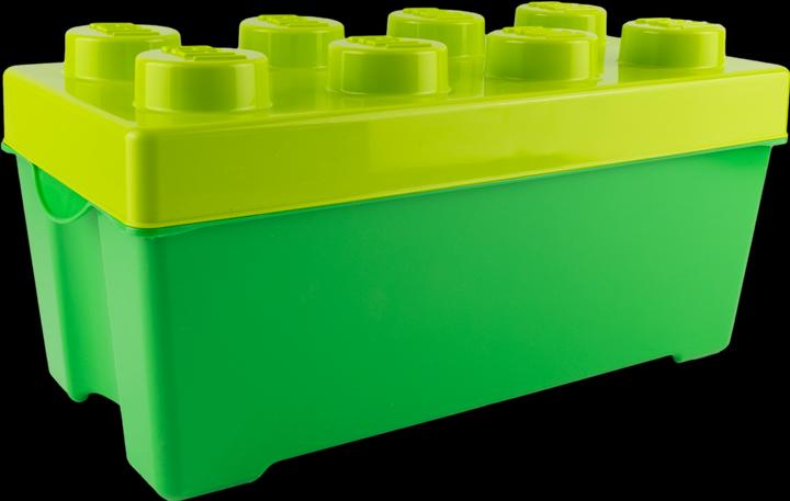 Actual product image LEGO Aufbewahrungsbox Gruen Mittelgross mit Deckel Stapelbar - NEU! Menge 1x