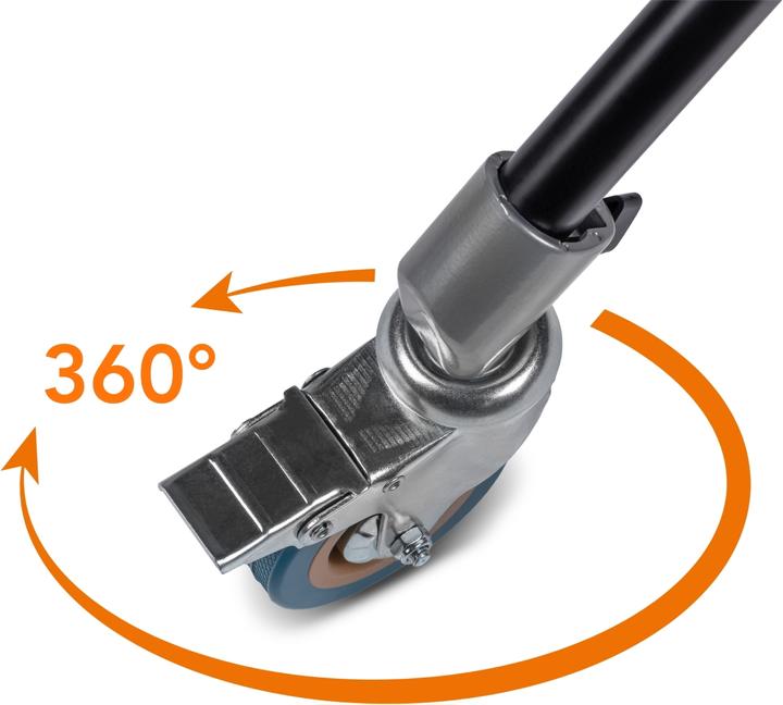 Immagine prodotto Walimex pro pro 23094 Ruote per treppiede Pro 7525 Set di 3 75mm (Piedi per treppiede)