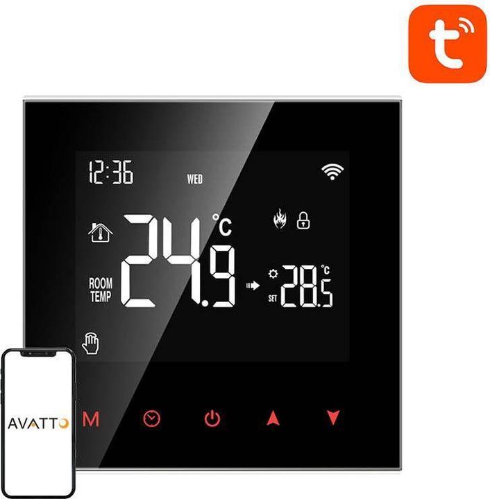 Actual product image Avatto Smart Boiler Heating Thermostat WT100 3A WiFi Tuya