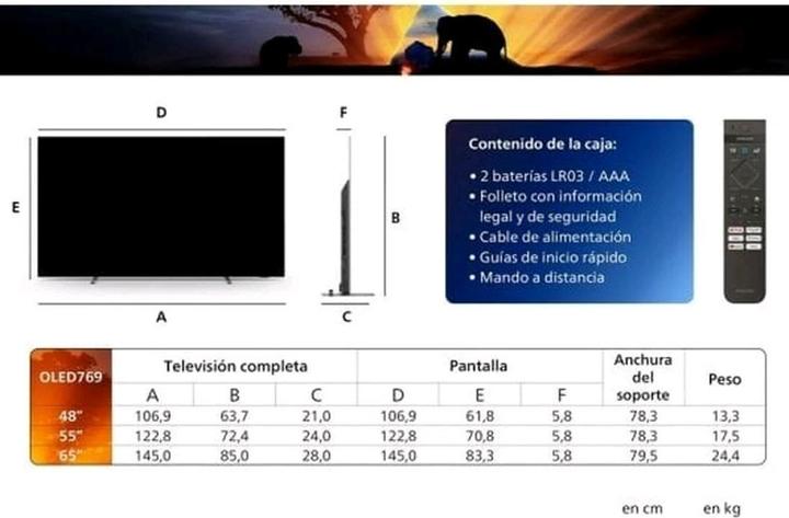 Actual product image Philips 55OLED769/12 (55", OLED, 4K)